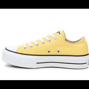 Low top platform yellow converse